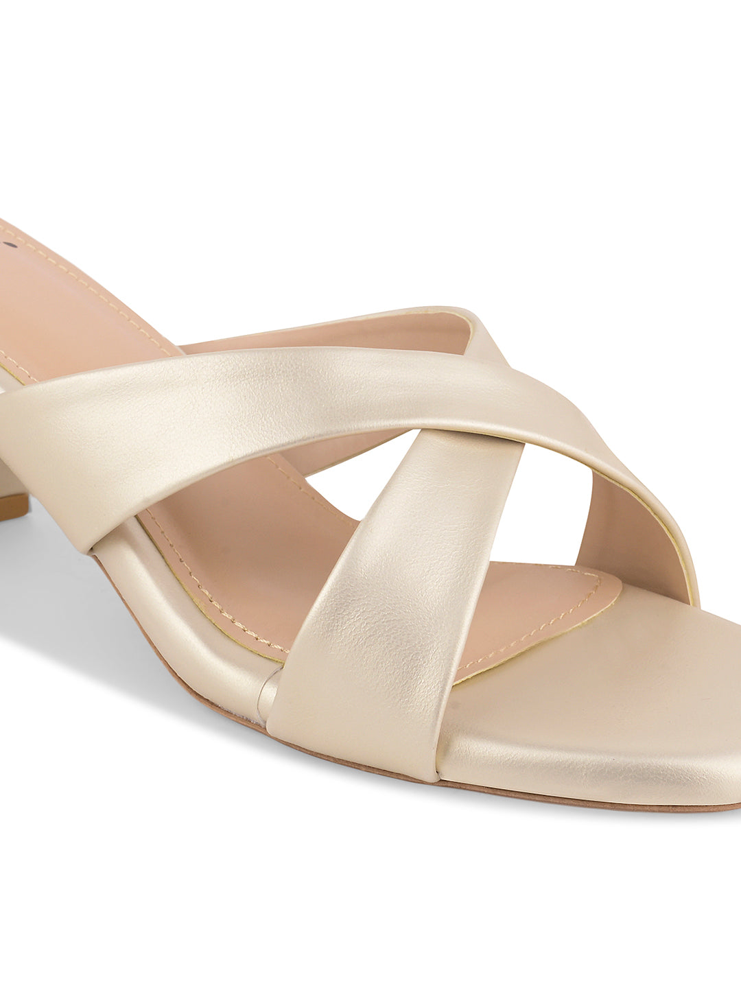 Women Gold Metallic Sandals