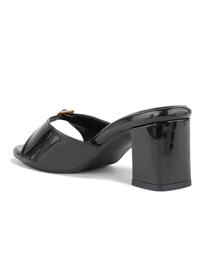 Women, Women Footwear, Black Sandals
