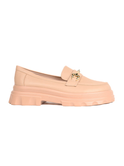 Women, Women Footwear, Beige Loafers