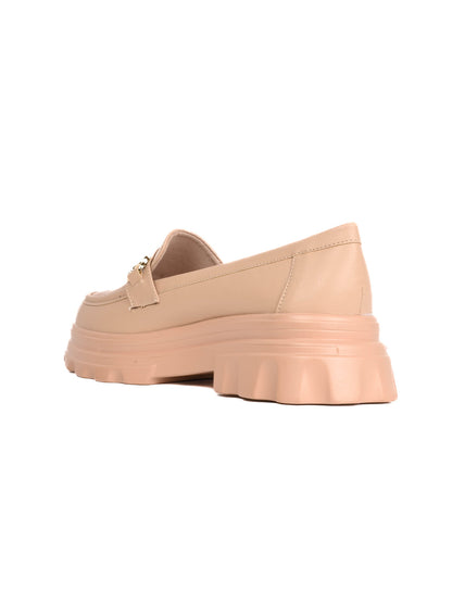 Women, Women Footwear, Beige Loafers