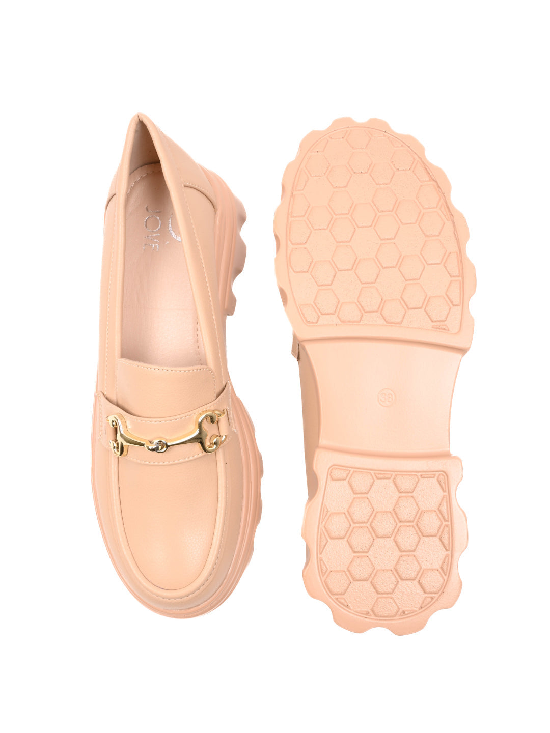 Women, Women Footwear, Beige Loafers