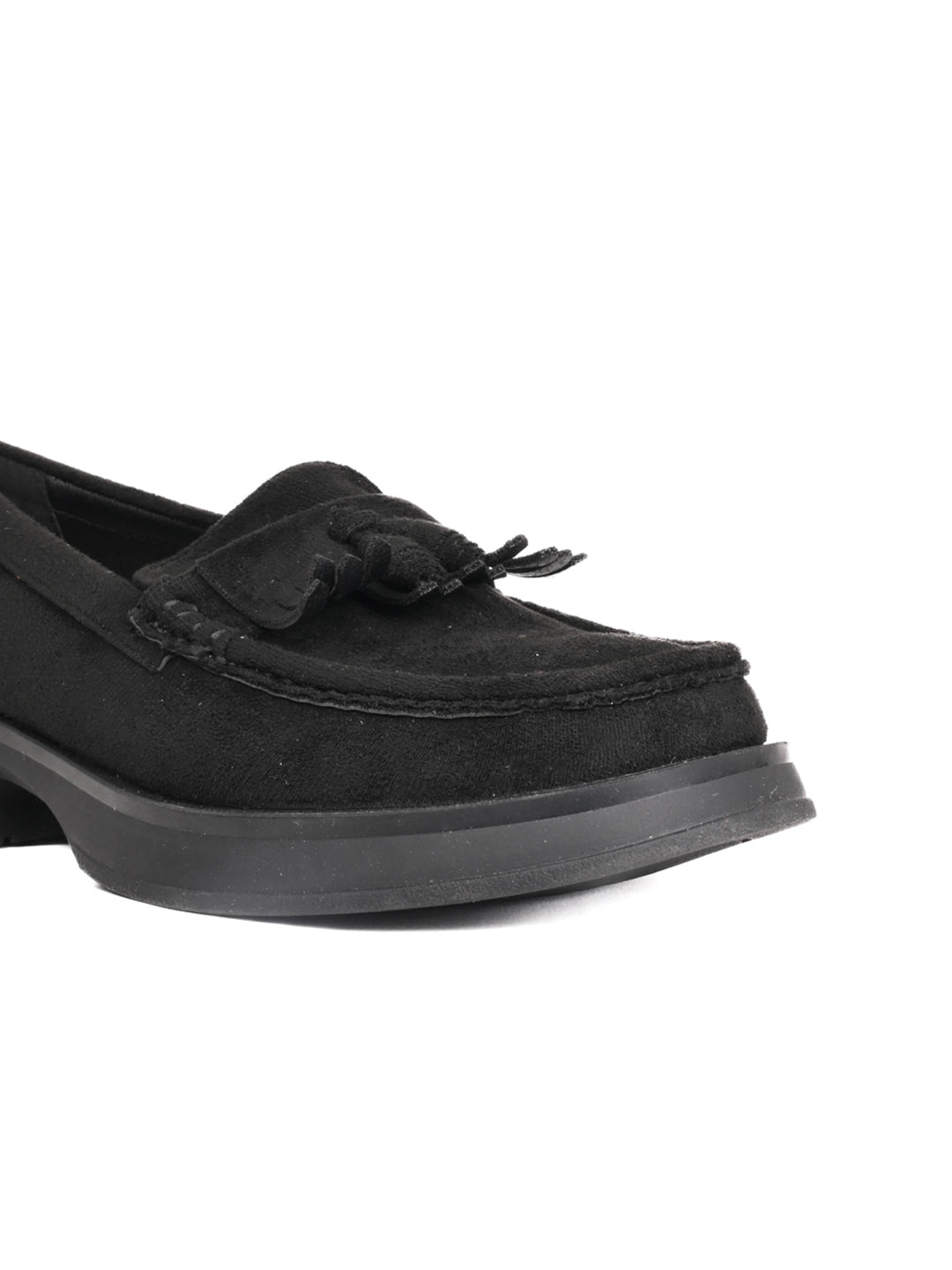 Women, Women Footwear, Black Loafers