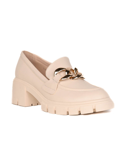 Women, Women Footwear, Beige Loafers