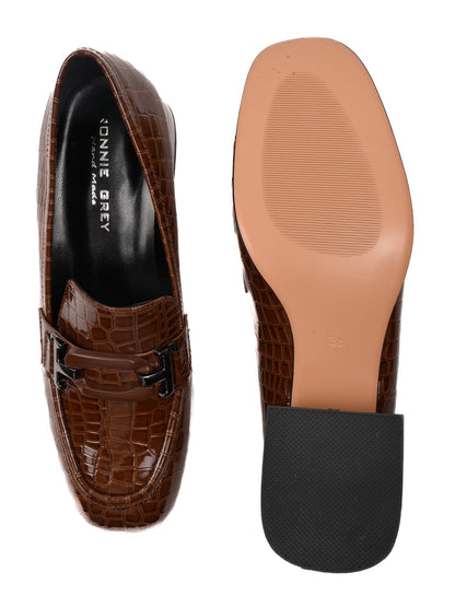 Women, Women Footwear, Brown Loafers