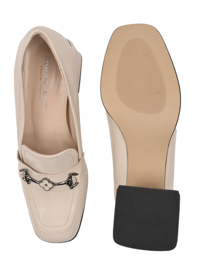 Women, Women Footwear, Beige Loafers