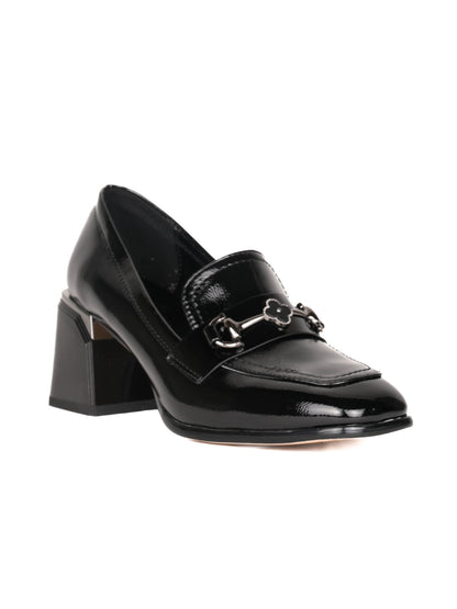 Women, Women Footwear, Black Loafers