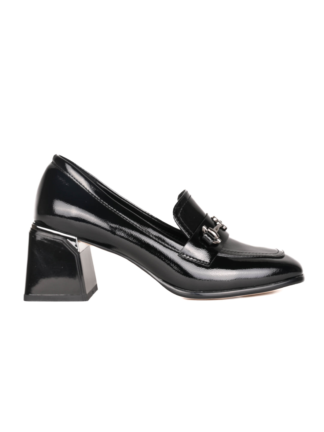 Women, Women Footwear, Black Loafers