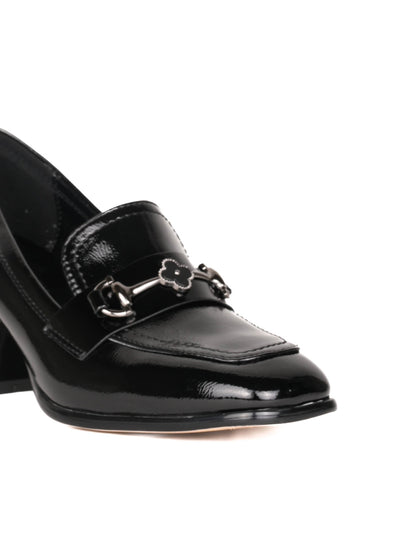 Women, Women Footwear, Black Loafers