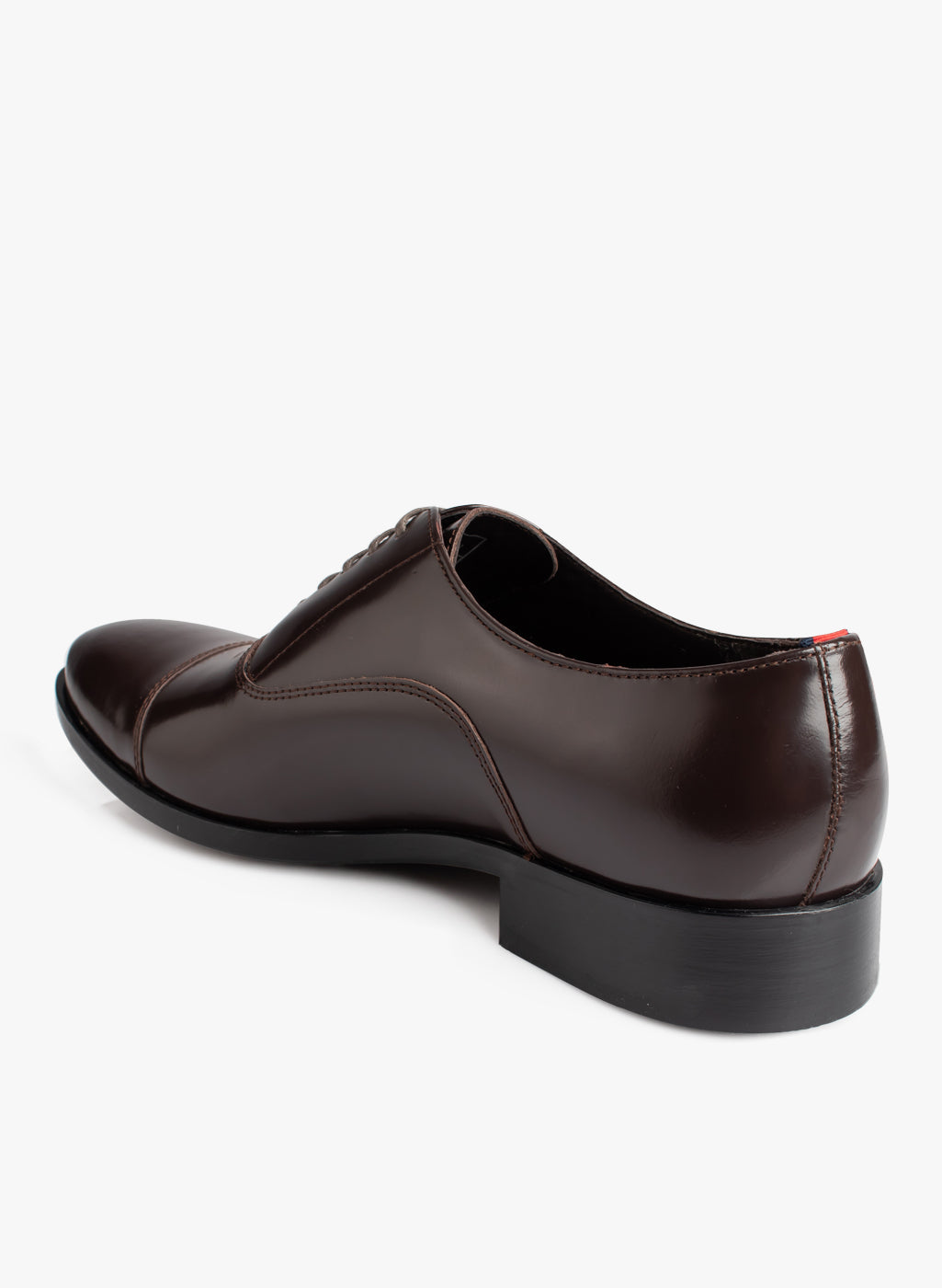 Men Coffee Solid Oxford Formal Shoes