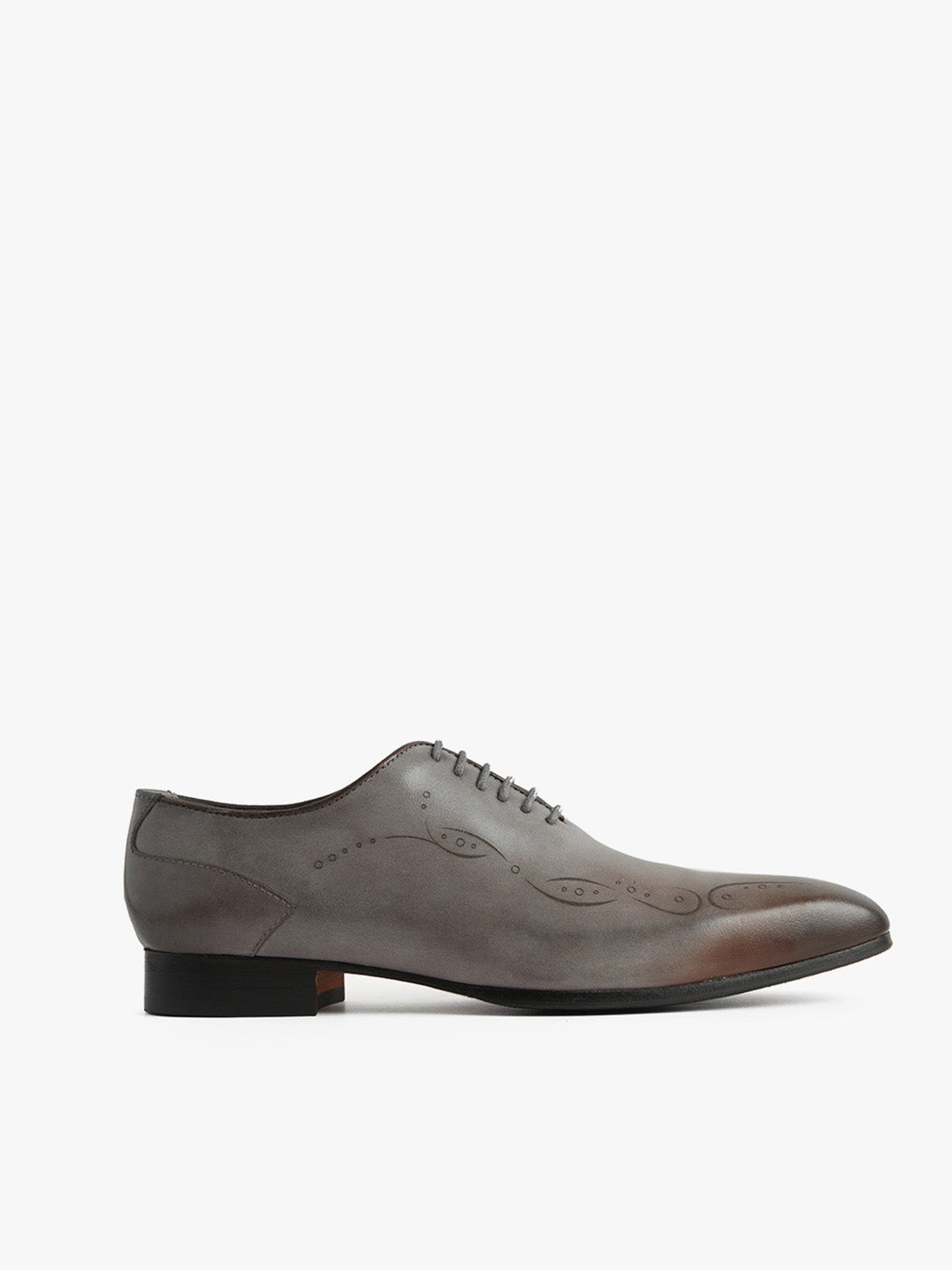 Footwear, Men Footwear, Grey Oxford Shoes