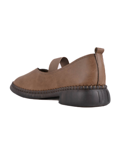 Women, Women Footwear, Khaki Ballerinas