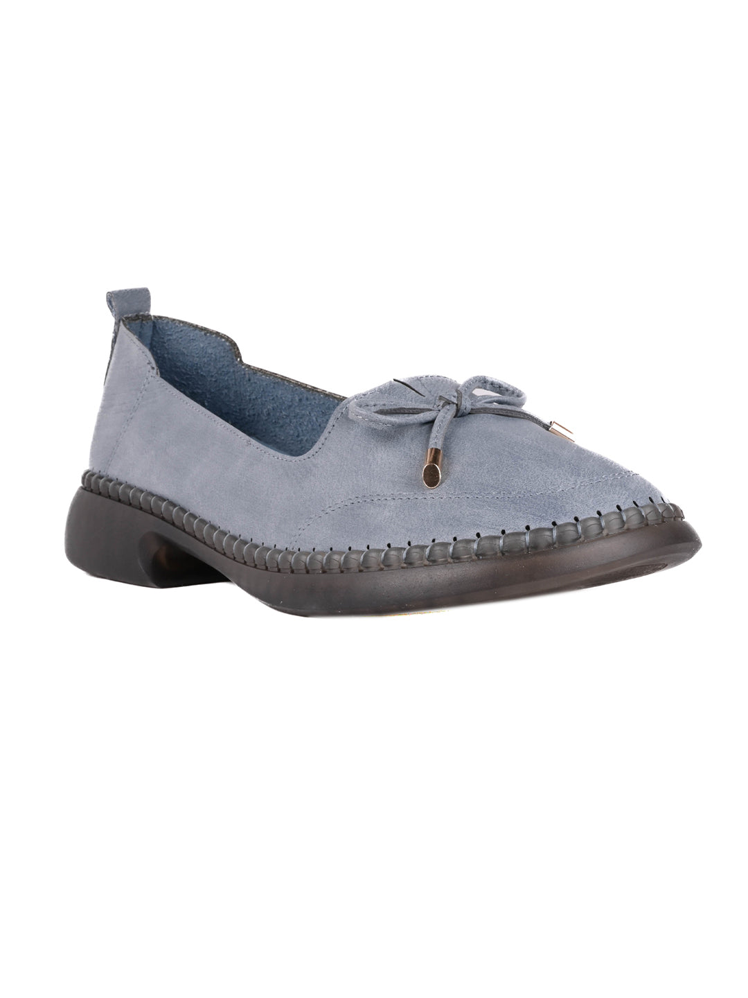 Women, Women Footwear, Blue Loafers