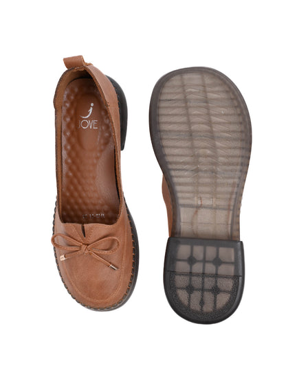 Women, Women Footwear, Camel Loafers