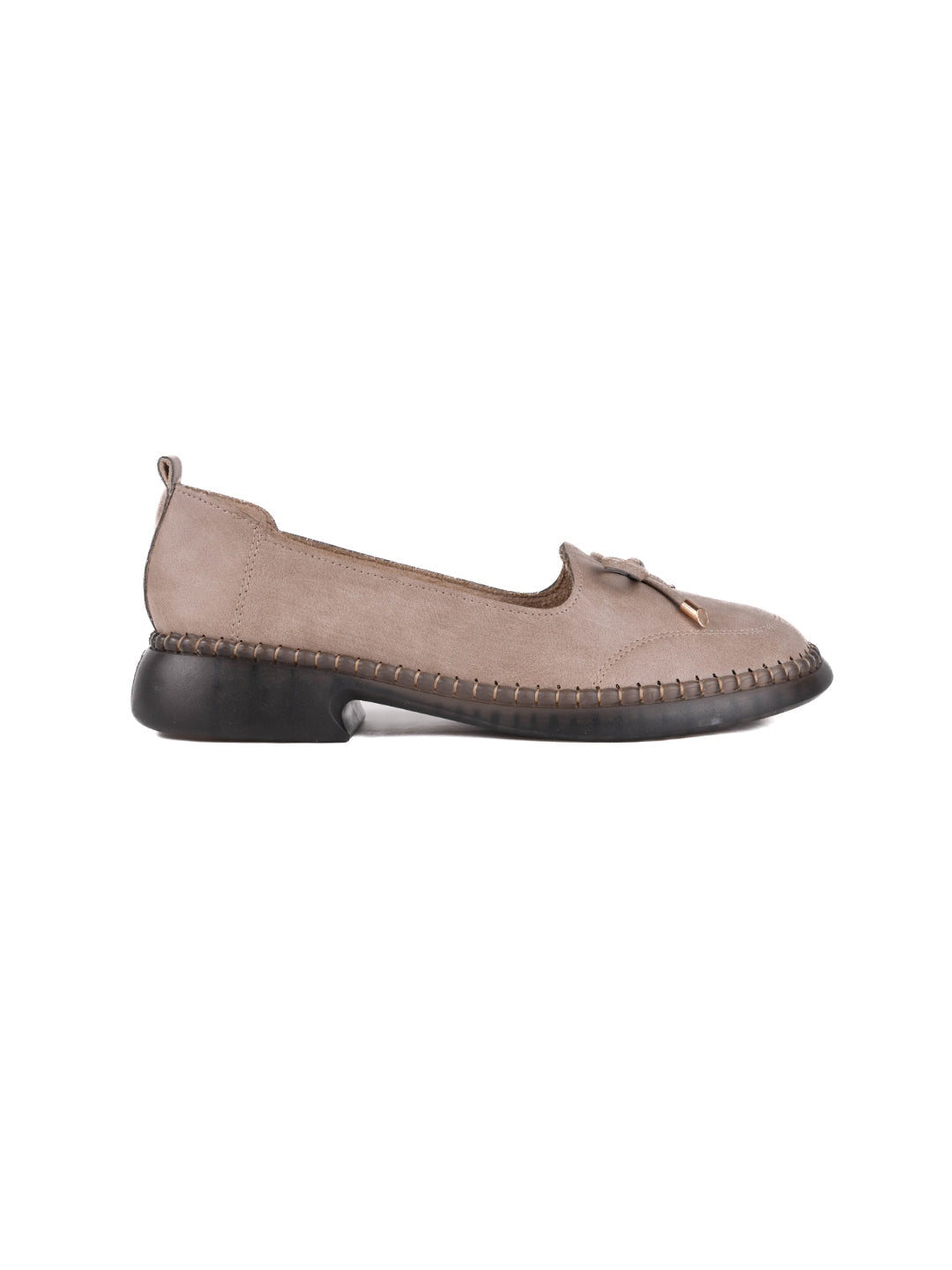 Women, Women Footwear, Grey Loafers