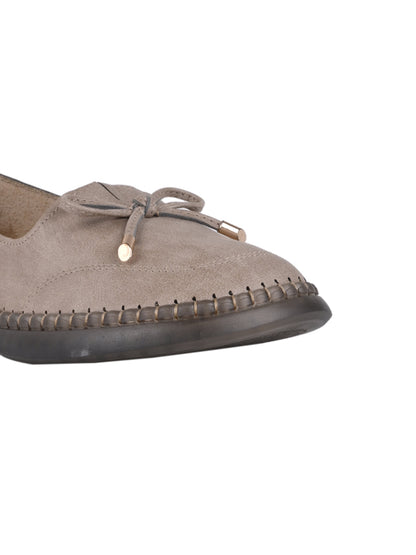 Women, Women Footwear, Grey Loafers
