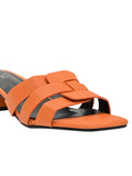 Footwear, Women Footwear, Orange Sandals