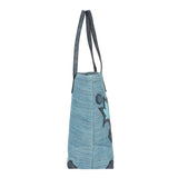 Women Blue Embroidered Shoulder Bag