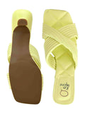 Footwear, Women Footewear, Yellow Sandals