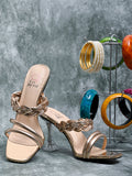 Footwear, Women Footwear, Champagne Sandals