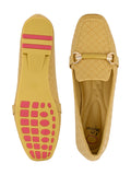 Footwear, Women Footwear, Mustard
 Loafers