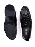Men, Men Footwear, Black Loafers