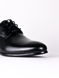 Men, Men Footwear, Black Derby Formal Shoes