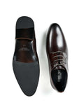 Men, Men Footwear, Brown Derby Formal Shoes
