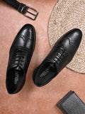 Men, Men Footwear, Black Brogues-Oxford Shoes