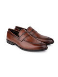 Men COFFEE Solid Loafers