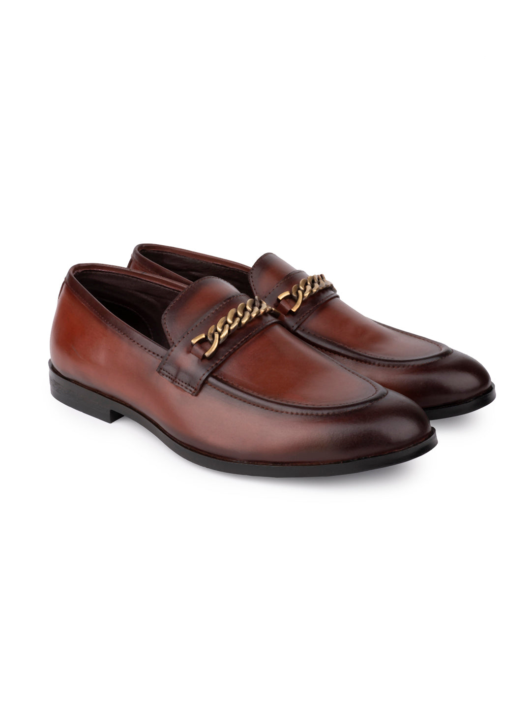Men WOODEN Solid Loafers