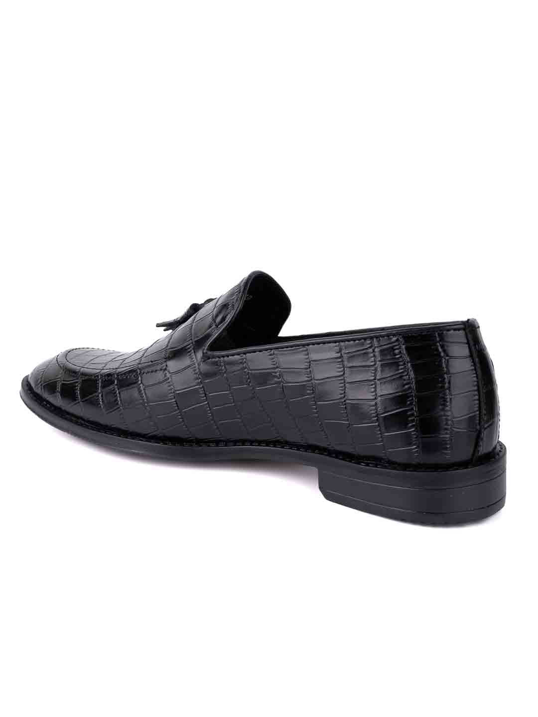  Footwear, Men Footwear, Black Formal Loafers