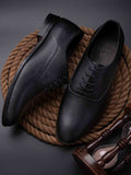 Footwear, Men Footwear, Black Oxford Formal Shoes