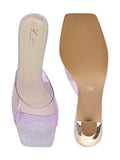 Footwear, Women Footwear, Purple Sandals