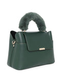 Women Green Solid Handheld Bag
