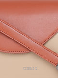 Women Rust Colourblocked Sling bag