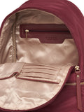 Women Burgundy Solid Backpack