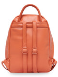 Women Orange Solid Backpack
