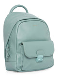 Women Teal Solid Backpack