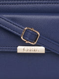 Women Navy Blue Textured Wallet