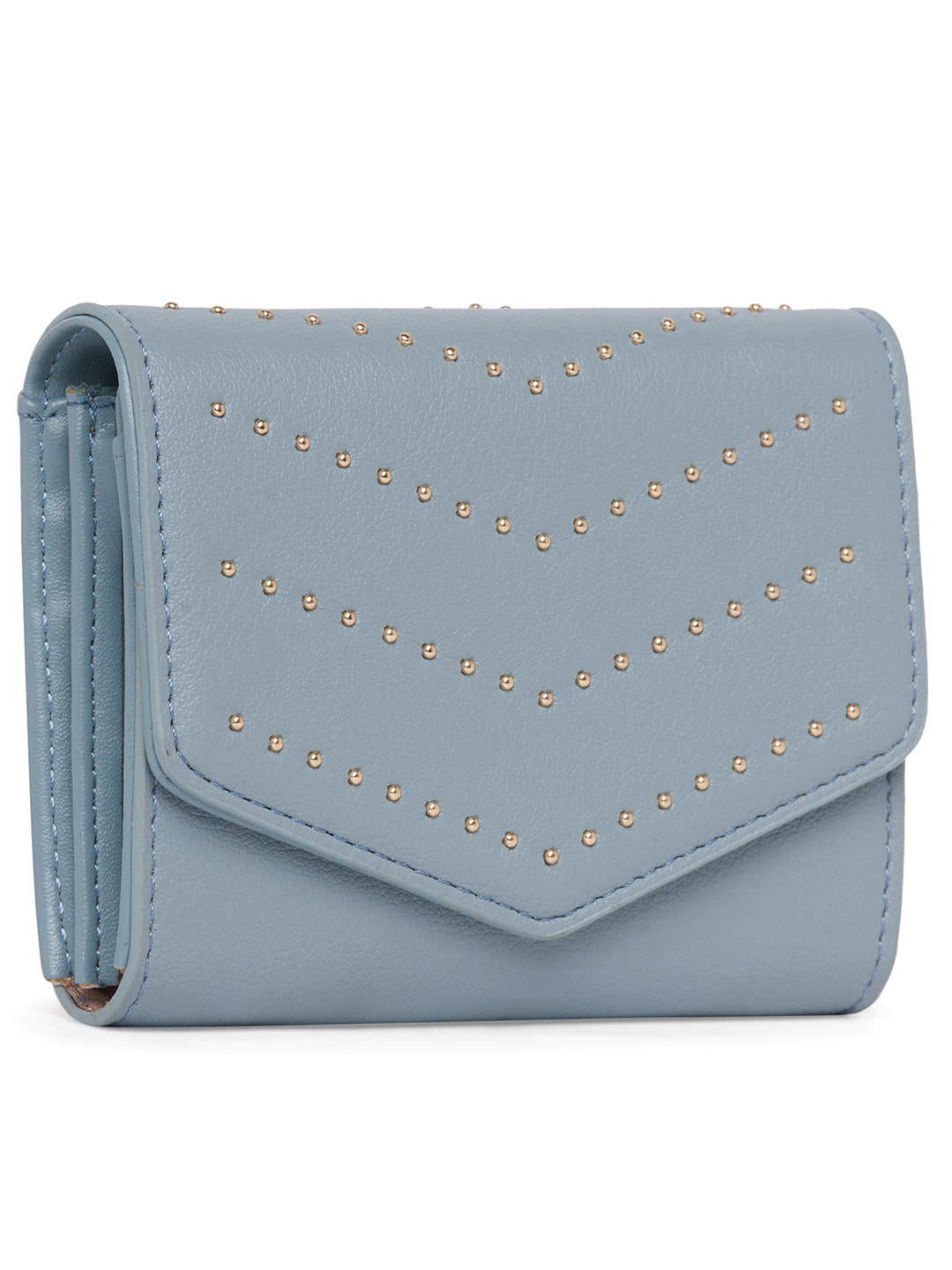 Women Blue Embellished Wallet