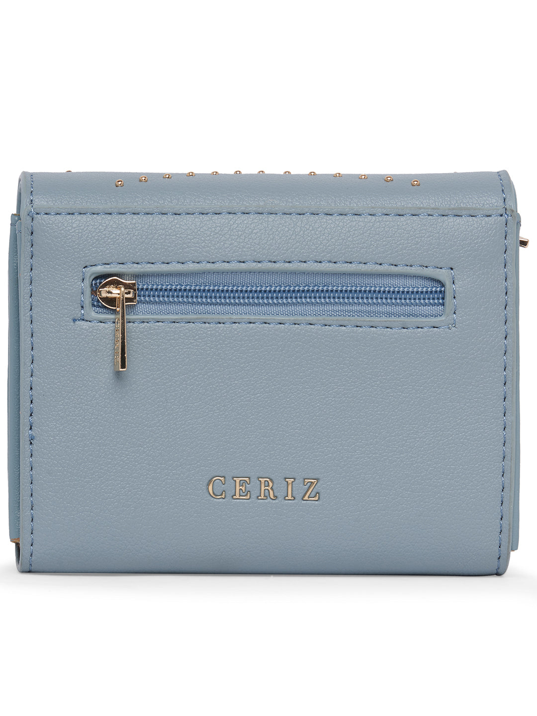 Women Blue Embellished Wallet