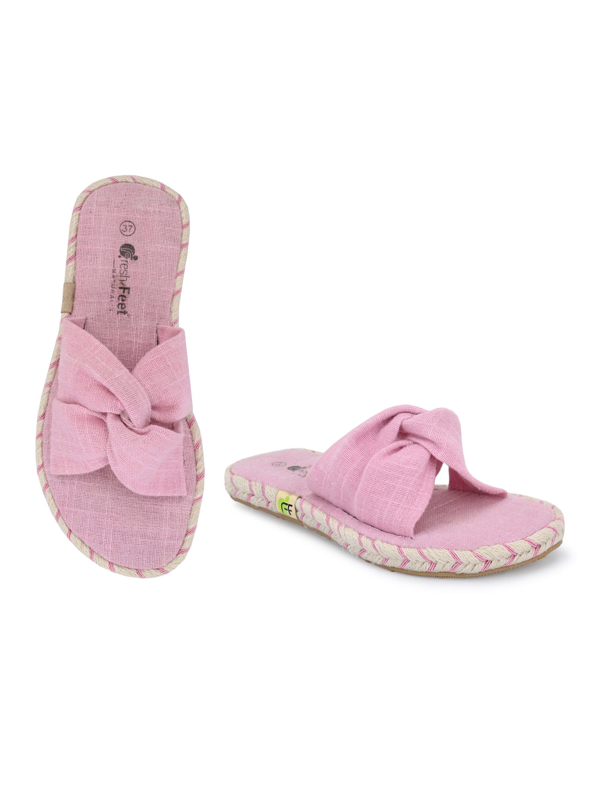 Footwear, Women Footwear, Pink Open Toe Flats