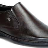 Men Coffee Solid Formal Loafers