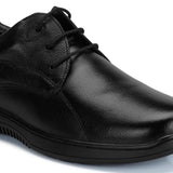 Men Black Solid Derby Formal Shoes
