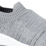 Men Grey Woven Design Walking Shoes