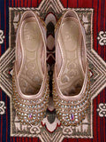 Women, Women Footwear, Rose Gold Mojaris