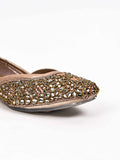 Women, Women Footwear, Copper Mojaris