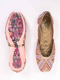 Women, Women Footwear, Pink Mojaris