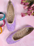 Women, Women Footwear, Purple Mojaris