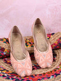 Women, Women Footwear, Pink Mojaris